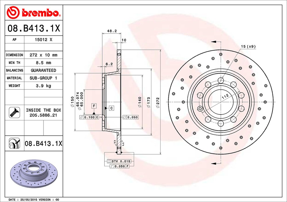 Miniatura Disco de Freno Trasero